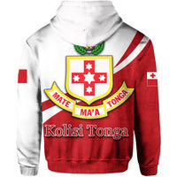 Kolisi Tonga Zip Hoodie Tonga Patterns Style - Polynesian Pride