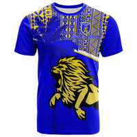 Suva Grammar School T Shirt Spirit Lion LT13 Unisex Blue - Polynesian Pride