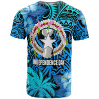 Northern Mariana Islands T shirt CNMI Polynesian Culture with Hibicus Tropical Flower LT10 - Polynesian Pride