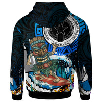 Northern Mariana Islands Hoodie CNMI Polynesian Culture with Tiki Surf Style LT10 - Polynesian Pride