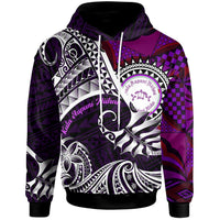 Hawaii Custom Polynesian Hoodie Niihau High and Elementary School Turtles Maroon Hawaii Pattern LT10 Maroon - Polynesian Pride