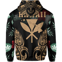 Polynesian Tropic Kanaka Maoli Hibiscus Hawaii Hoodie Gold - Polynesian Pride