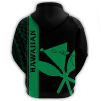 Kanaka Map King Green Hoodie Edgar Style - Polynesian Pride