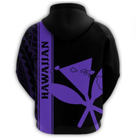 Kanaka Map King Purple Hoodie Edgar Style - Polynesian Pride