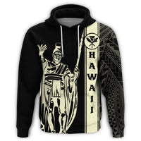Kanaka Map King Beige Hoodie Edgar Style - Polynesian Pride