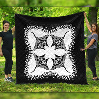 Hawaii Quilt - Manta Ray Quilting Style Quilt - AH - Polynesian Pride
