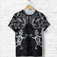New Zealand Maori T Shirt, Tribal Lizard Tattoo Shirt Unisex Black - Polynesian Pride
