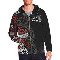 Maori Zip Hoodie Rugby - Polynesian Pride