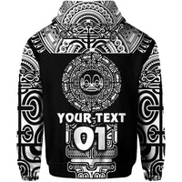 Custom Marquesas Islands Hoodie Marquesan Tattoo Simplified Version Black LT8 - Polynesian Pride