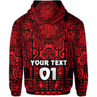 Custom Marquesas Islands Hoodie Marquesan Tattoo Unique Style Red LT8 - Polynesian Pride