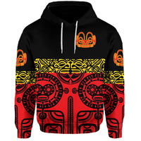 Custom Marquesas Islands Hoodie Marquesan Tattoo Special Style Red LT8 - Polynesian Pride