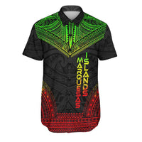 Marquesas Islands Polynesian Chief Shirt - Reggae Version Men Reggae - Polynesian Pride