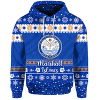 Marshall Islands Christmas Hoodie Simple Style LT8 - Polynesian Pride