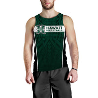 Hawaii Volleyball Green Warrior Men Tank Top - LT2 - Polynesian Pride