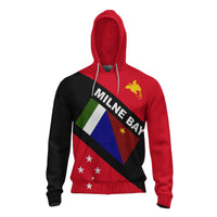 Papua New Guinea Hoodie Milne Bay Province Unisex Red - Polynesian Pride