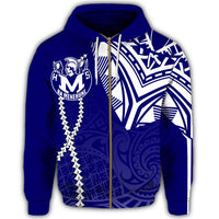 Hawaii Hoodie Moanalua High Zipper Hoodie Forc Style - Polynesian Pride
