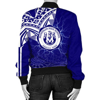 hawaiiJacket - Moanalua High Women's Bomber Jacket - Forc Style AH - Polynesian Pride