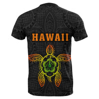 Hula Girl And Turtle Hibiscus T shirt - Polynesian Pride
