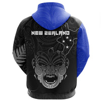 New Zealand Maori Ta Moko Zip Hoodie - Polynesian Pride