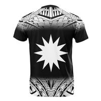 Nauru T Shirt Polynesian Fog Black Style - Polynesian Pride