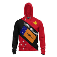 Papua New Guinea Hoodie New Ireland Province Unisex Red - Polynesian Pride