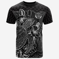 Niue T Shirt Niue Seal Turtle Hibiscus Black Unisex Black - Polynesian Pride