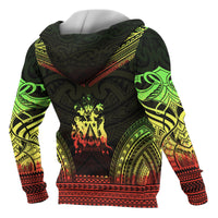 Norfolk Island Polynesian Chief Custom Hoodie Reggae Version - Polynesian Pride