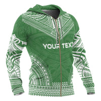 Norfolk Island Polynesian Chief Custom Zip up Hoodie Flag Version - Polynesian Pride