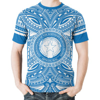 Northern Mariana Islands All T Shirt Northern Mariana Islands Coat Of Arms Polynesian Flag Color - Polynesian Pride
