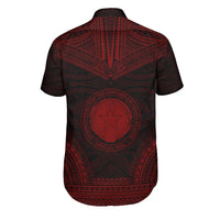 Northern Mariana Islands Polynesian Chief Shirt - Red Version - Polynesian Pride