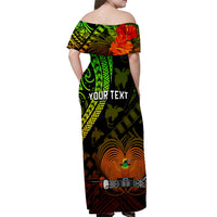 Custom Papua New Guinea Matching Dress and Hawaiian Shirt Raggiana Birds Of Paradise Special 02 LT13 - Polynesian Pride