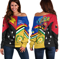Torba PNG Day Off Shoulder Sweater 2022 Simple Polynesia LT13 Women Art - Polynesian Pride