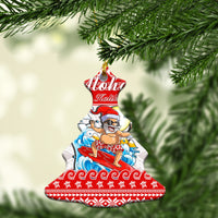 Hawaii Christmas Ornaments Surfing Santa Mele Kalikimaka Polynesian LT14 - Polynesian Pride