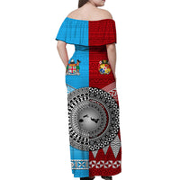 Tonga Ngatu Fiji Tapa Matching Hawaiian Shirt and Dress Together LT8 - Polynesian Pride