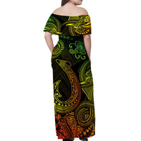 Hawaii Fish Hook Polynesian Matching Dress and Hawaiian Shirt Matching Couples Outfit Unique Style Reggae LT8 - Polynesian Pride