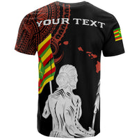 Personalized Hawaii Kanaka Map Polynesian Warrior Ikaika Unisex T Shirt William Style Orange - Polynesian Pride