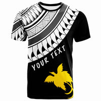 Papua New Guinea Custom T Shirt Ginger Lei Pattern White Unisex White - Polynesian Pride