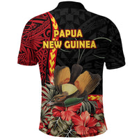 Papua New Guinea Polo Shirt Unique Bird With Tropical Vintage Plant LT9 - Polynesian Pride