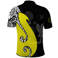 Custom Cook Islands Polo Shirt Matau Polynesian Simple Fish Hook LT13 - Polynesian Pride