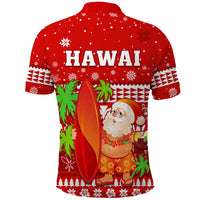 Mele Kalikimaka Polo Shirt Santa Claus Hawaii Christmas LT13 - Polynesian Pride