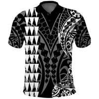 Kakau Polynesian Tribal Polo Shirt LT13 Black - Polynesian Pride