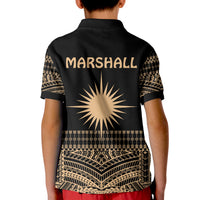 Marshall Islands Polo Shirt KID Best Tattoo Version Golden LT13 - Polynesian Pride