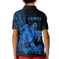 Hawaii Polynesian Polo Shirt KID Blue Sea Turtles Hawaiian LT13 - Polynesian Pride