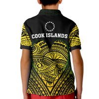 (Custom Personalised) Cook Islands Pattern Polo Shirt KID Always In My Heart LT13 - Polynesian Pride