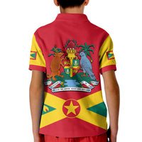 Custom Grenada Polo Shirt KID Keep Calm and Love Grenada LT13 - Polynesian Pride