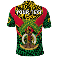 Custom Vanuatu Rugby Polo Shirt Coat Of Arms Polynesian Pattern LT14 - Polynesian Pride