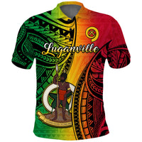 Vanuatu Polo Shirt Luganville Polynesian Reggae Coat Of Arms LT14 Reggae - Polynesian Pride