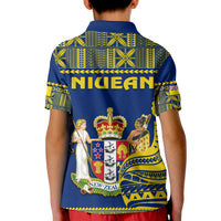 Niue Polo Shirt KID Hiapo Mix Polynesian Happy Constitution Day LT14 - Polynesian Pride