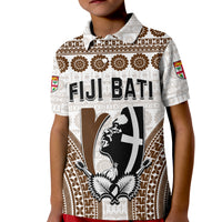 Custom Text and Number Fiji Rugby Bati Polo Shirt Proud Tapa Pattern LT13 - Polynesian Pride