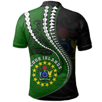 Cook Islands Polo Shirt Kuki Airani Coat Of Arms Kanaloa Tatau Gen CK - Polynesian Pride